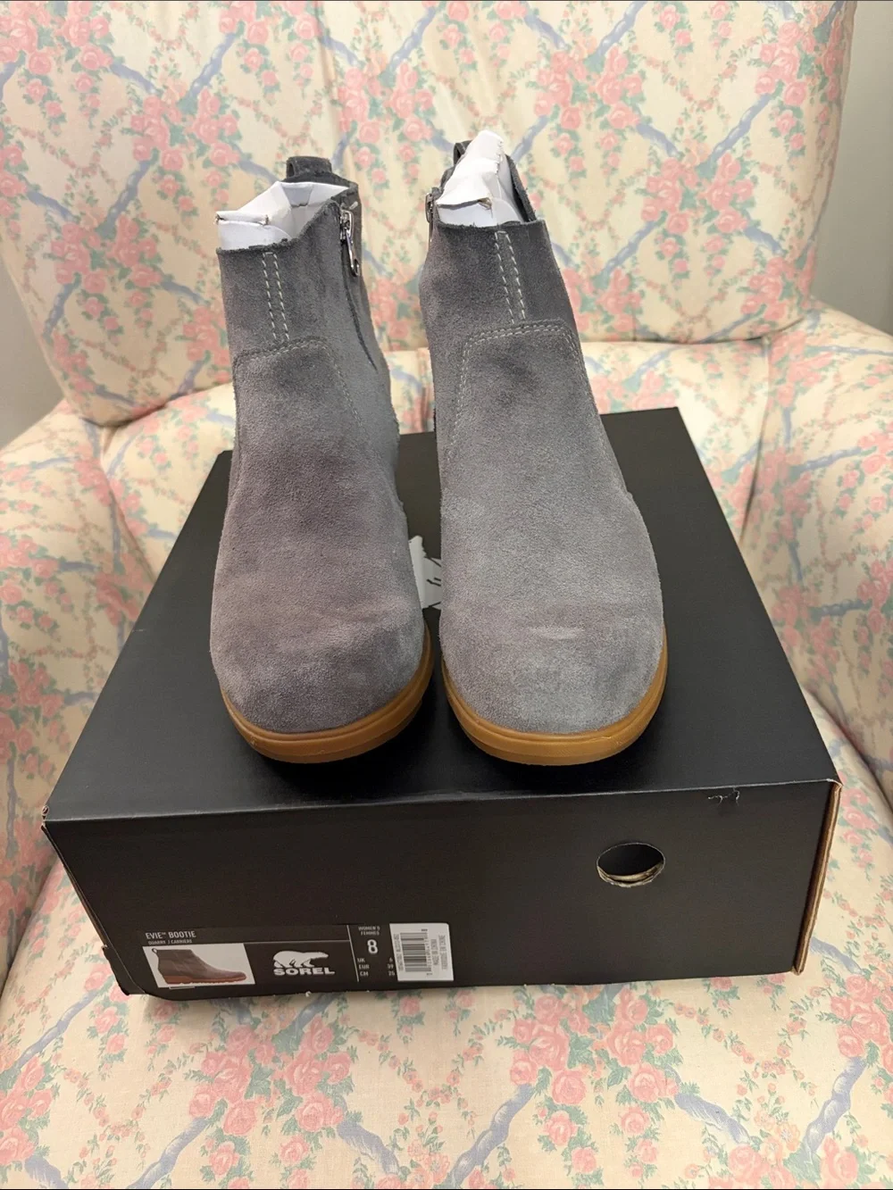 Sorel Evie Bootie Quarry Suede Size 8M